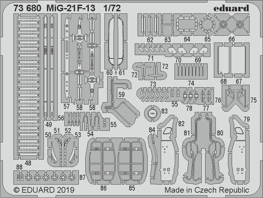Eduard 73680 MiG-21F-13 1/72 MODELSVIT