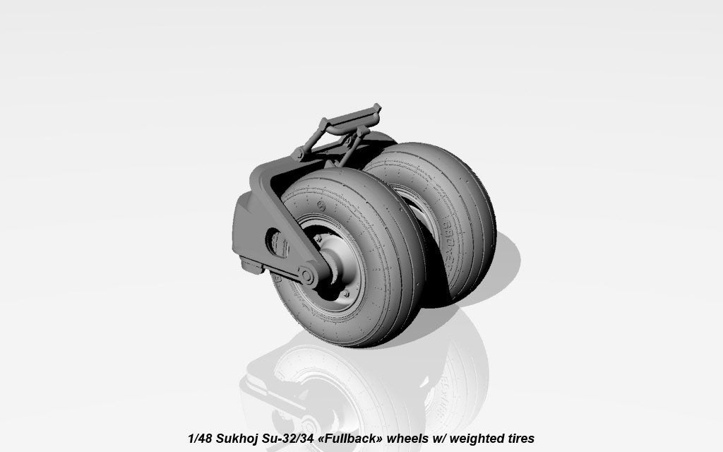 Armory Models AW48025 Sukhoj Su-32FN / Su-34 Fullback wheels w/ weighted tires 1/48 – zdjęcie 8