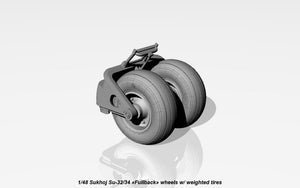 Armory Models AW48025 Sukhoj Su-32FN / Su-34 Fullback wheels w/ weighted tires 1/48 – zdjęcie 8