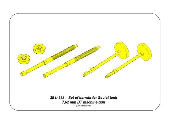 Aber 35L-223 Zestaw 2 luf do radz. km DT 1/35 – zdjęcie 2