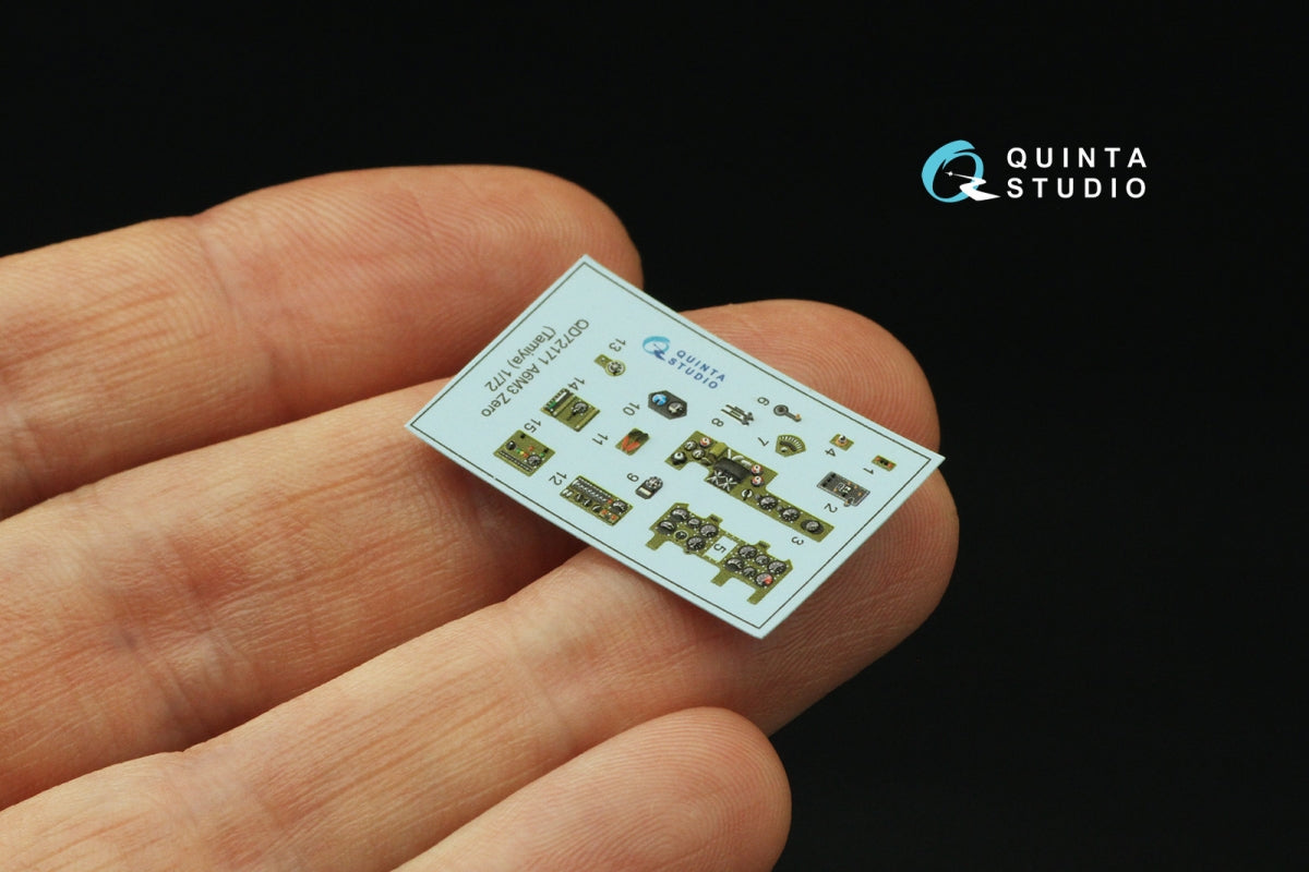 Quinta Studio QD72171 A6M3 Zero 3D-Printed &amp;amp; coloured Interior on decal paper (Tamiya) 1/72 – zdjęcie 6