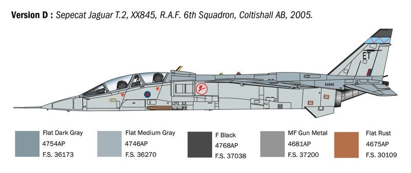 Italeri 1470 Jaguar T.2 R.A.F. Trainer 1/72 – zdjęcie 7