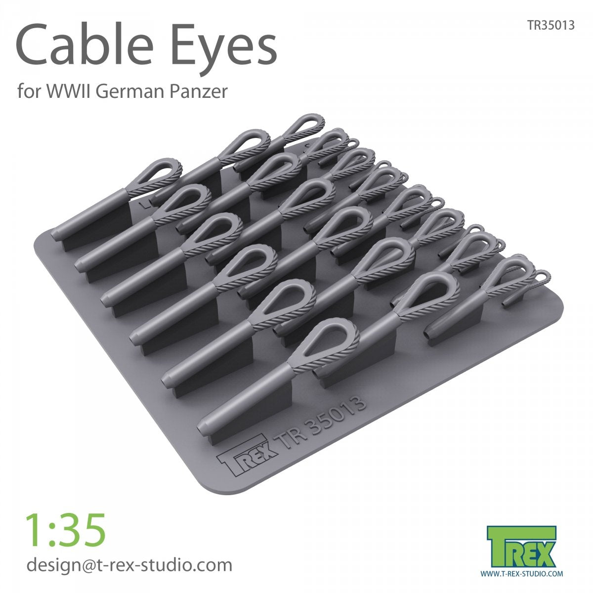 T-Rex Studio TR35013 Cable eyes for German Panzer Set 1/35
