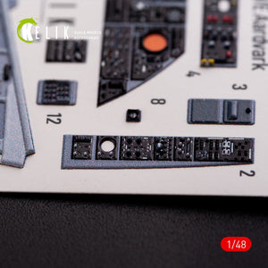 KELIK K48002 F-111 A/E Aardvark interior 3D decals for HobbyBoss kit 1/48 – zdjęcie 8