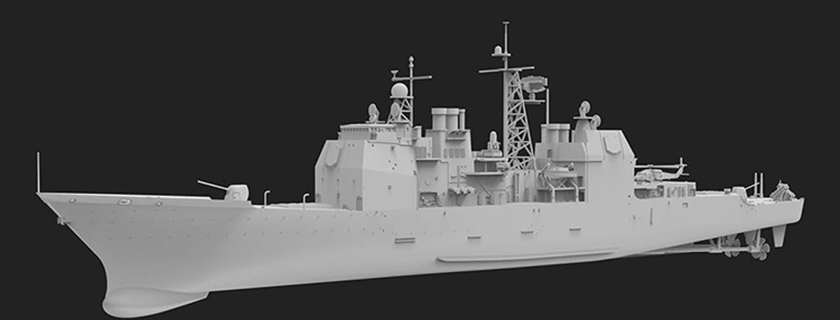 FlyHawk Model FH1167 Aegis Cruiser USS Bunker Hill CG-52 1991 1/700 – zdjęcie 2