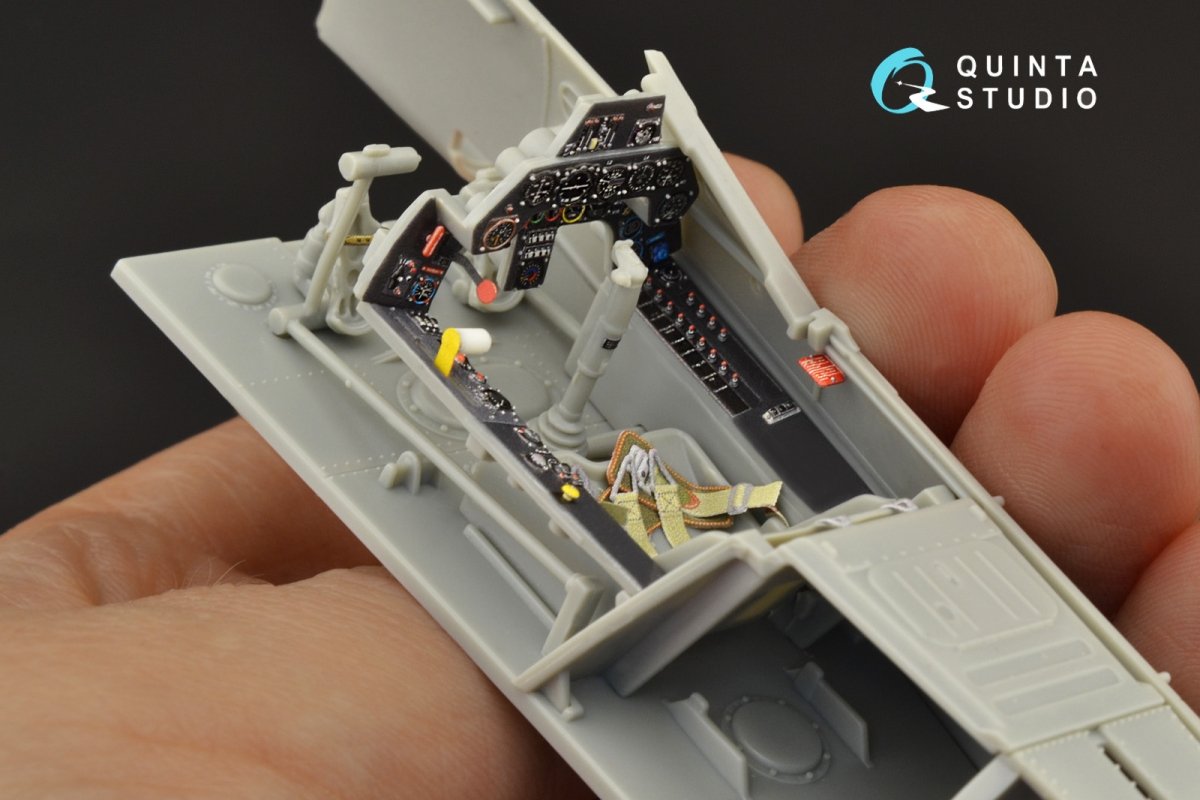 Quinta Studio QD32128 Ta 152H 3D-Printed &amp;amp; coloured Interior on decal paper (Zoukei-Mura) 1/32 – zdjęcie 10