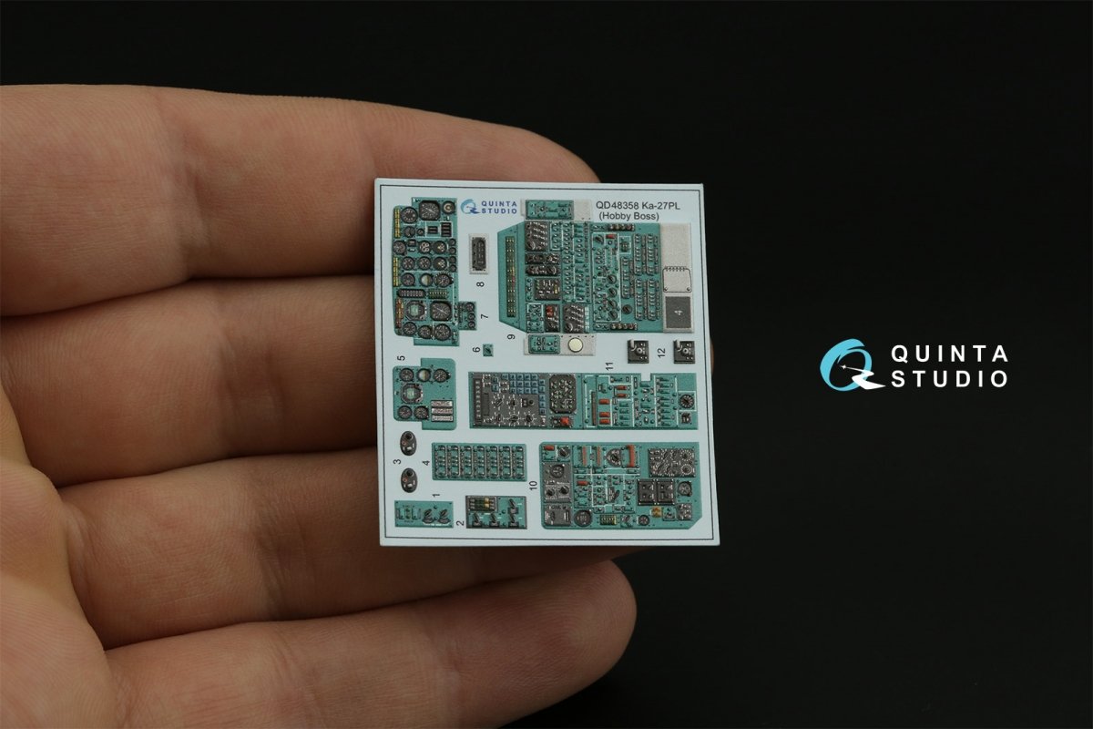 Quinta Studio QDS-48358 Ka-27PL Trainer version 3D-Printed &amp;amp; colored Interior on decal paper (Hobby Boss) (Small version) 1/48 – image 5