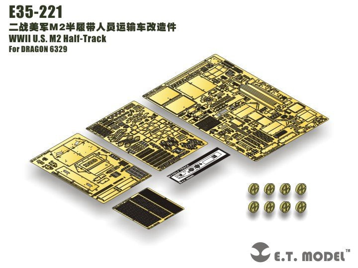 ET Model E35-221 WWII US M2 Half-Track (For DRAGON 6329) (1/35)