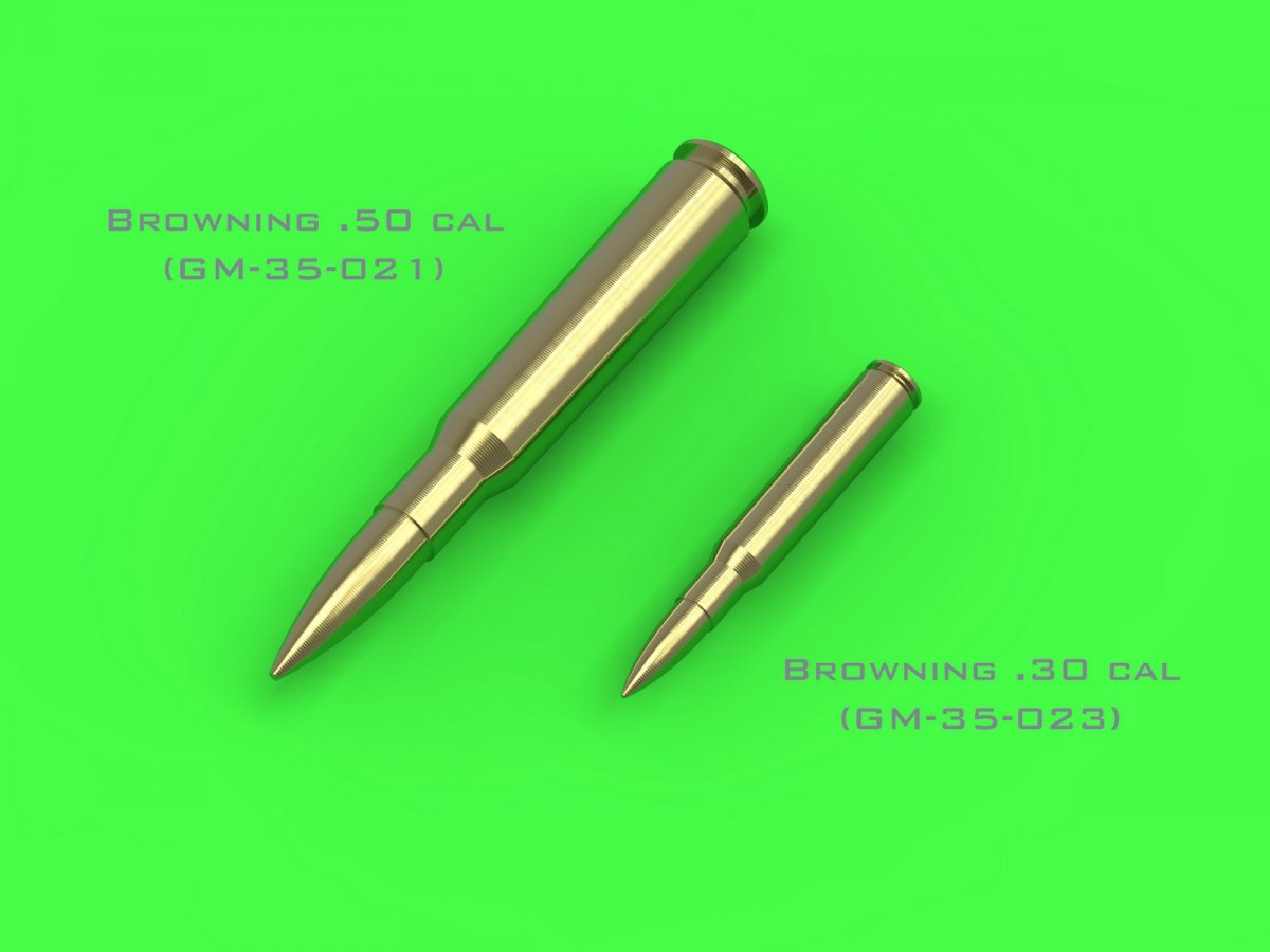 Master GM-35-023 M1919 Browning .30 caliber (7,62mm) - naboje (25sztuk) 1/35 – zdjęcie 2