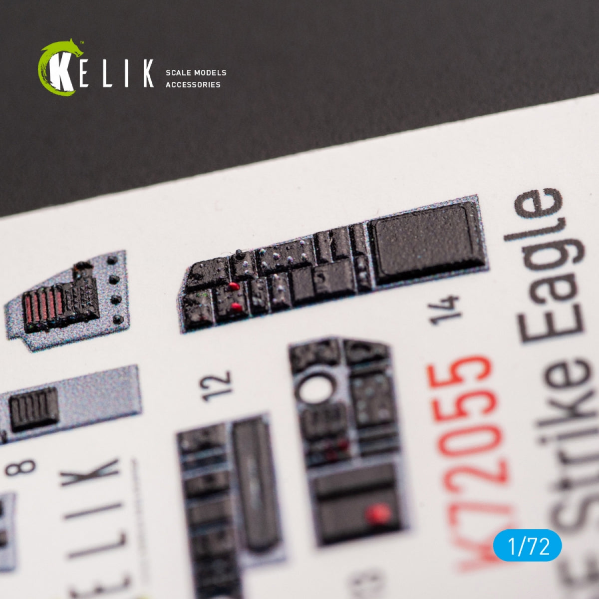 KELIK K72055 F-15E STRIKE EAGLE - INTERIOR 3D DECALS FOR REVELL KIT 1/72 – zdjęcie 7