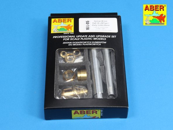 Aber 16L-05 Lufa 88 mm KwK 36 L/56 do czołgu Tiger I z wczesnej produkcji / German 88 mm KwK 36 L/56 Tiger I Early Barrel 1/16 – zdjęcie 10