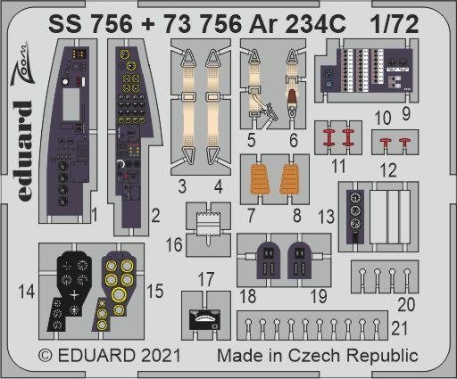 Eduard 73756 Ar 234C HOBBY 2000/DRAGON 1/72