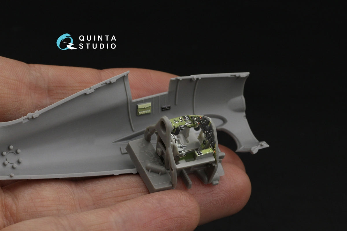 Quinta Studio QD72220 FM-2 Wildcat 3D-Printed &amp; coloured Interior on decal paper (Arma Hobby) 1/72