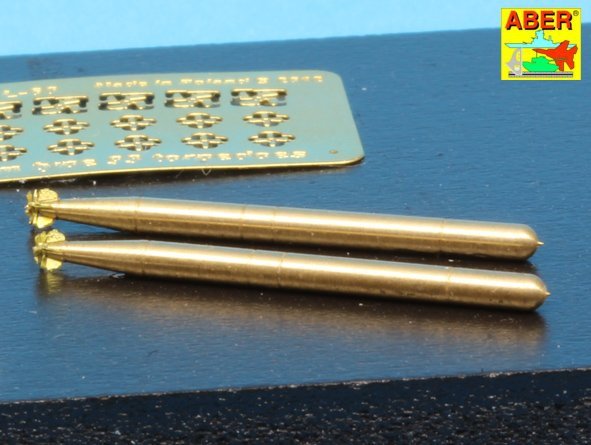 Aber 350L-60 Set of 6 Japan torpedoes 61cm Type 93 1/350 – zdjęcie 3