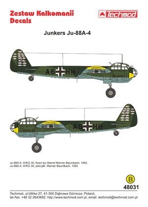 Techmod 48031 - Junkers Ju 88A-4 1/48 – Bild 2