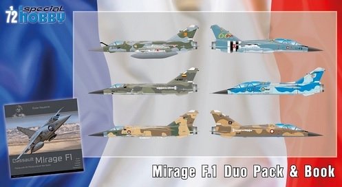 Special Hobby 72414 Mirage F.1 Duo Pack &amp;amp; Book 1/72 – zdjęcie 2