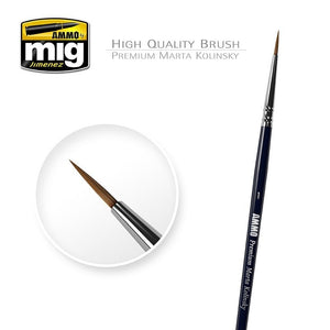 AMMO of Mig Jimenez 8602 1 PREMIUM MARTA KOLINSKY ROUND BRUSH
