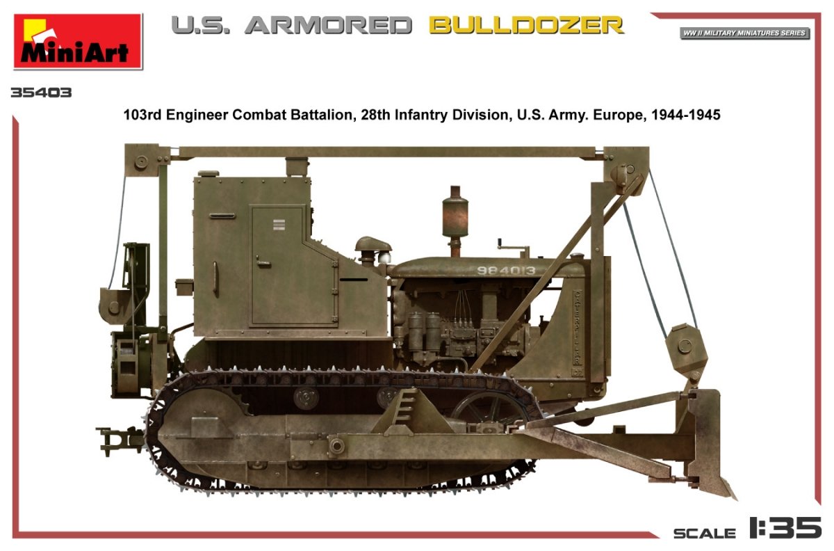 MiniArt 35403 U.S. ARMORED BULLDOZER 1/35 – zdjęcie 4