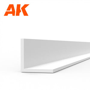 AK Interactive AK6561 ANGLE 3.0 X 3.0 X 350MM – STYRENE ANGLE – (4 UNITS) – zdjęcie 2