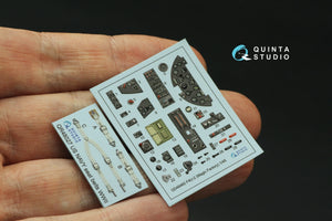 Intérieur coloré imprimé en 3D sur papier décalcomanie pour F4U-2 Corsair (Magic Factory) Quinta Studio QD48460, échelle 1/48  – image 2