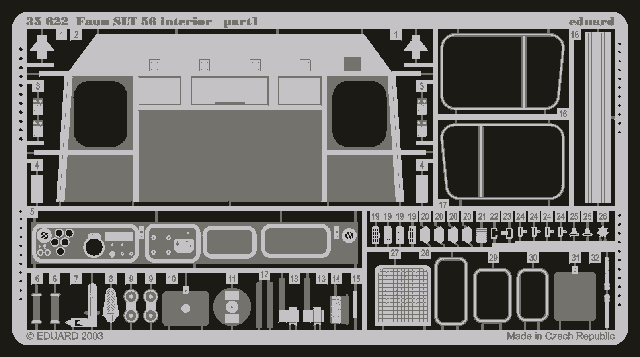 Eduard 35622 Faun SLT 56 interior (TRUMPETER) 1/35 – zdjęcie 2