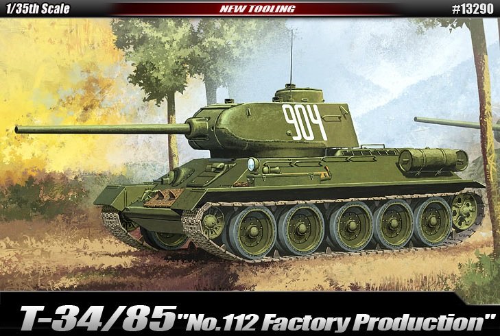 Academy 13290 T-34/85 No.112 Factory Production 1/35