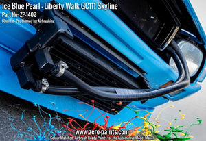 Zero Paints ZP-1402 - Ice Blue Pearl Paint for Liberty Walk GC111 Skyline (Ken Mary) 60ml – zdjęcie 8