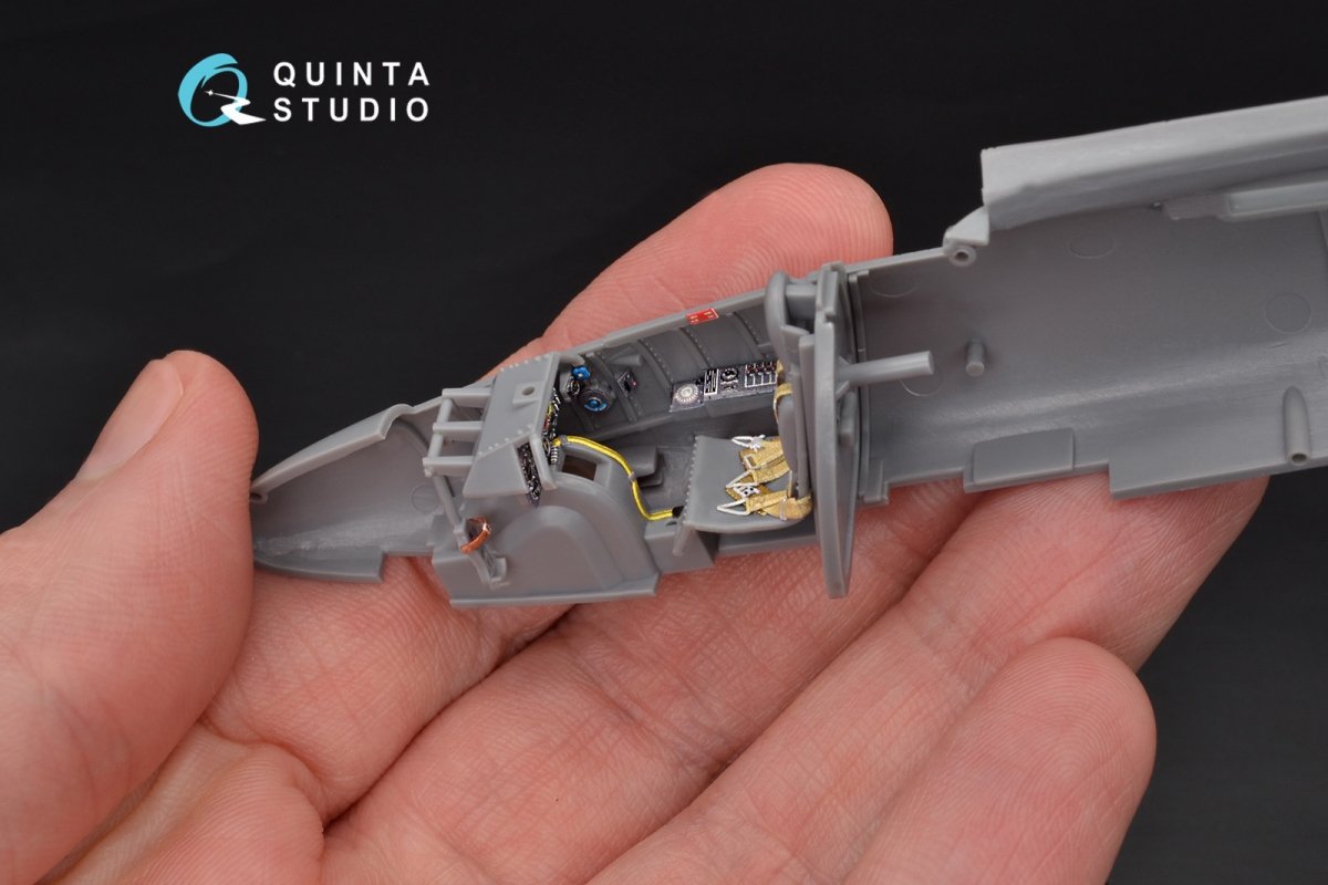 Quinta Studio QD48106 He-162 3D-Printed &amp;amp; coloured Interior on decal paper (for Tamiya kit) 1/48 – zdjęcie 9