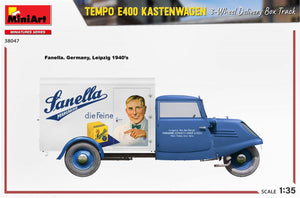 MiniArt 38047 TEMPO E400 KASTENWAGEN 3-WHEEL DELIVERY BOX TRACK 1/35 – zdjęcie 15