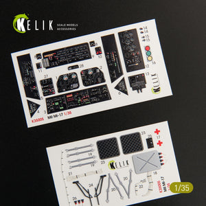 KELIK K35005 MI-17 NATO (BLACK VERSION) INTERIOR 3D DECALS FOR TRUMPETER 1/35