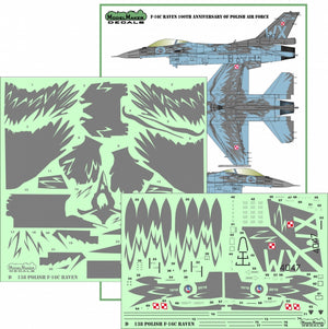 ModelMaker Decals D48138 Polish F-16C RAVEN 100th Anniversary of Polish Air Force 1/48 – zdjęcie 2