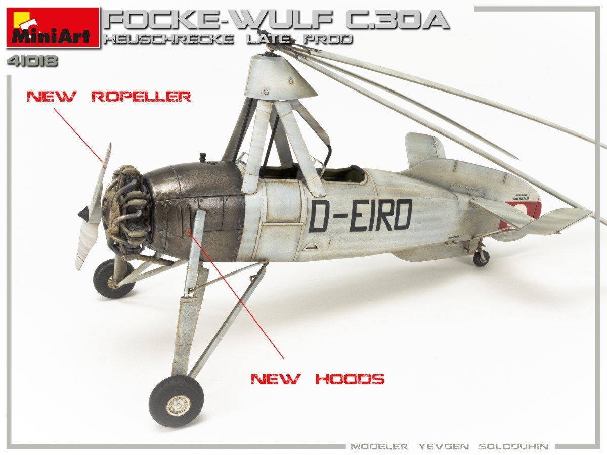 MiniArt 41018 FOCKE-WULF FW C.30A HEUSCHRECKE. LATE PROD 1/35 – image 3