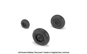 Armory Models AW48409 Hawker-Siddeley Buccaneer wheels w/ weighted tires 1/48 – immagine 3