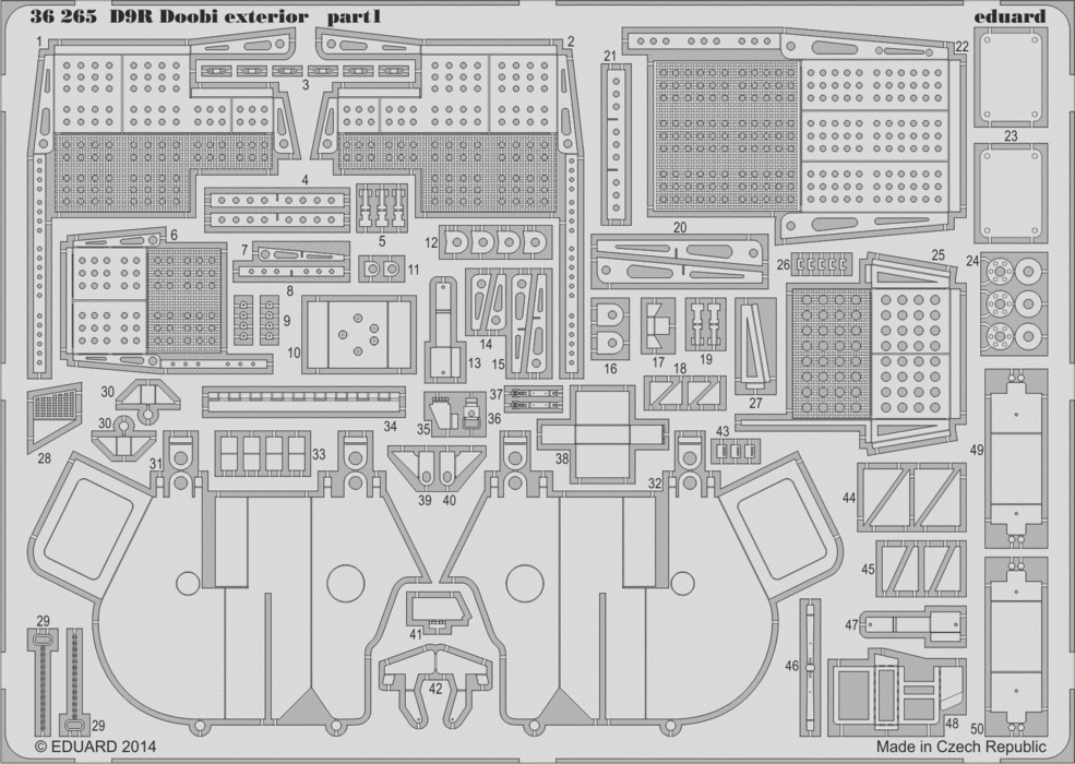 Eduard 36265 Doobi Bulldozer exterior 1/35 Meng – image 2