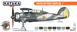 Hataka HTK-CS117 Finnish Air Force WWII Vol I Paints Set 8x17 ml