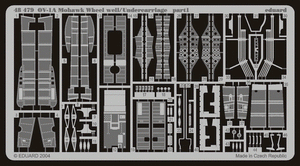 Eduard 48479 OV-1A/ B/D wheel well/ undercarriage 1/48 REVELL – zdjęcie 2
