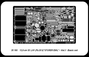 Aber 35180 German tank destroyer 12.8 cm Sf. L/61 (Pz.Sf.V) Sturer Emil - vol.1 - basic set (1/35) – image 4