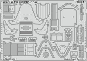 Eduard 32936 Spitfire Mk. II interior REVELL 1/32 – zdjęcie 2