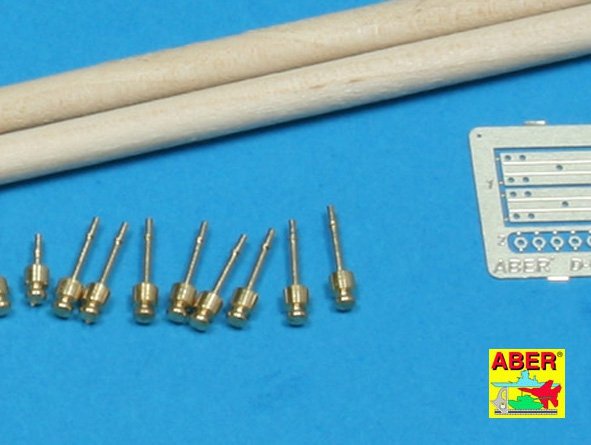 Aber 35D08 Telegraph - pillar set for 2 cross bars with 4 insulators each 1/35 – zdjęcie 3