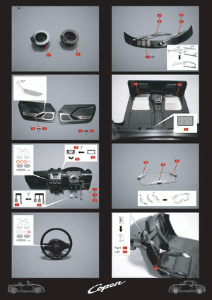 KA Models KE-24010 Daihatsu Copen Detail-up Etched part 1/24 – zdjęcie 2