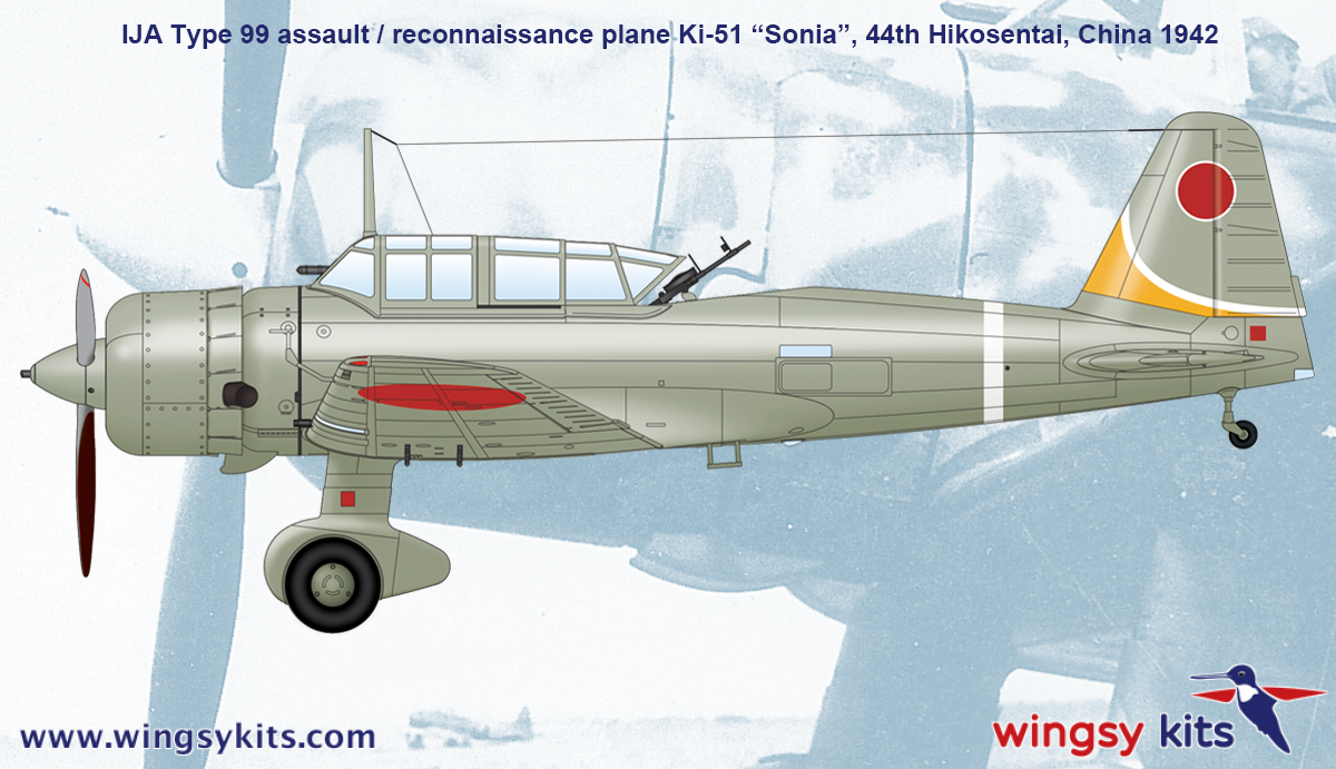 Wingsy Kits D5-05 IJA Type 99 assault/recon. plane Ki-51 “Sonia” 1/48 – zdjęcie 16