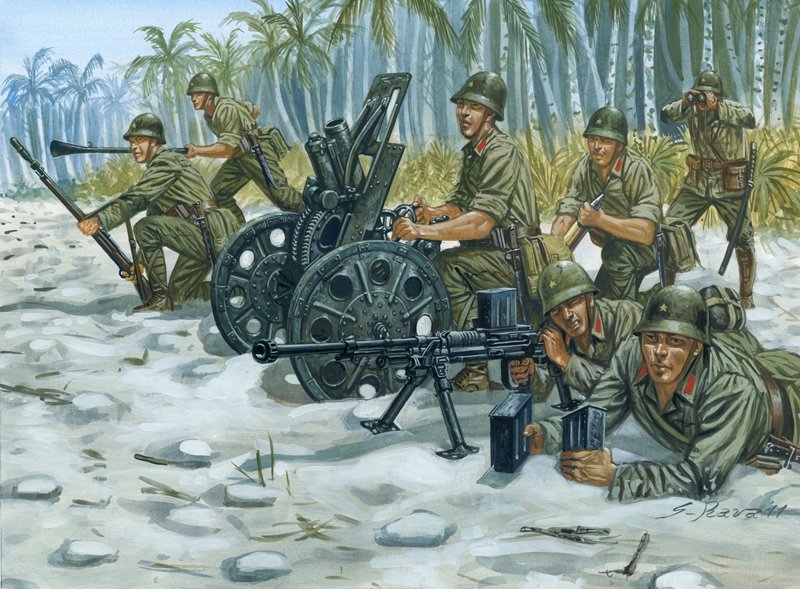 Italeri 6164 JAPANESE M92 Light Howitzer and AT Team 1/72