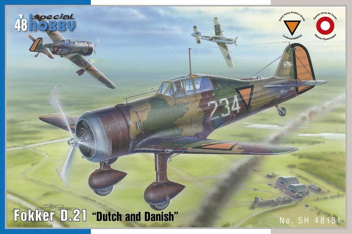 Special Hobby 48181 Fokker D.21 "Dutch and Dannish" 1/48
