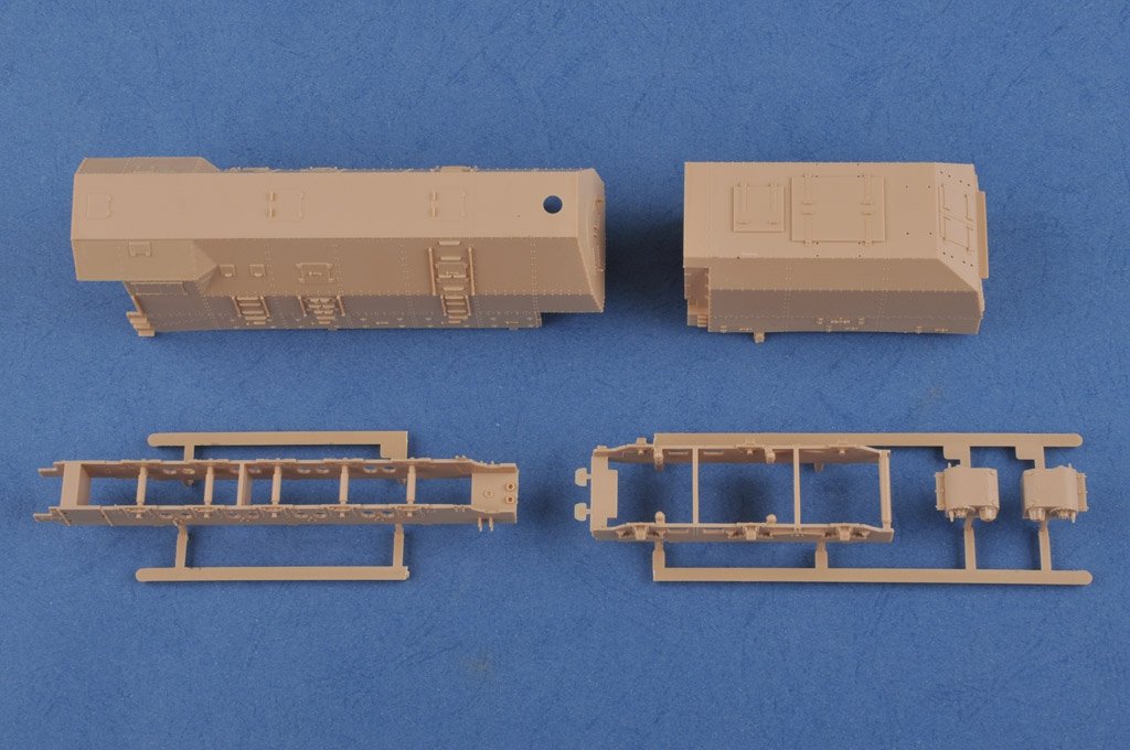 Hobby Boss 82922 German Panzerlok BR57 Armoured Locomotive 1//72 – zdjęcie 3