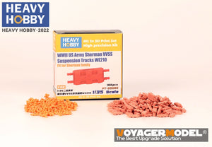Heavy Hobby PT35063 WWII US Army Sherman VVSS Suspension Tracks WE210 1/35 – zdjęcie 2