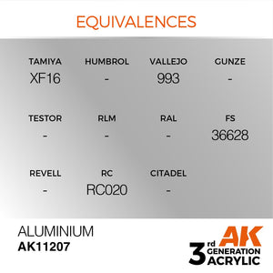 AK Interactive AK11207 ALUMINUM – ​​METALLIC 17ml – image 3