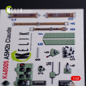KELIK K48005 A5M2B Claude interior 3D decals for WingsyKits kit 1/48 – Bild 3