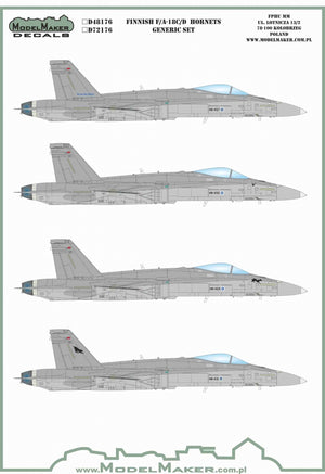 ModelMaker Decals D48176 Finnish F/A-18C/D Hornets - generic set 1/48