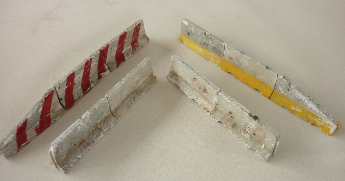 RT-Diorama 35266 Concrete barrier Set No.1 (10 pcs) 1/35 – zdjęcie 3