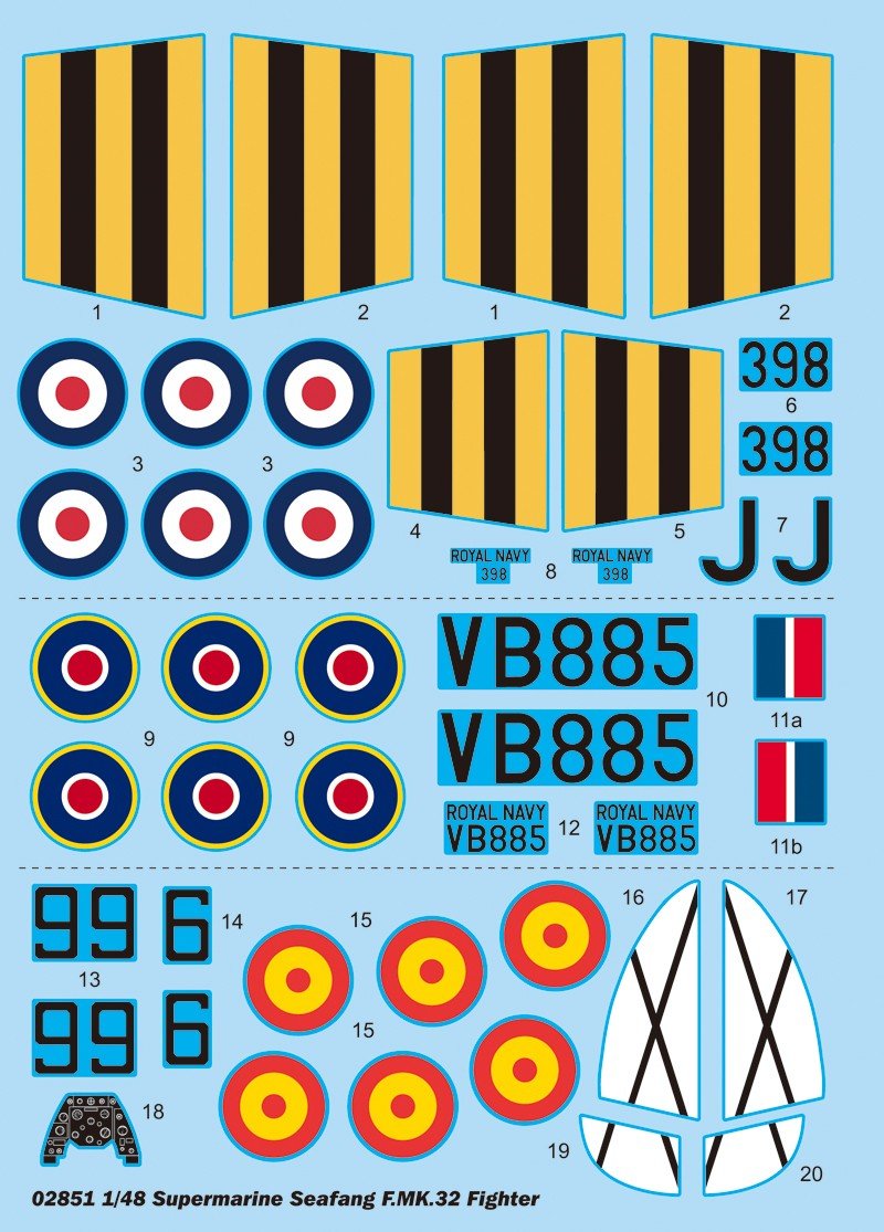 Trumpeter 02851 Supermarine Seafang F.MK.32 1/48 – zdjęcie 4